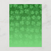 St. Patrick's Day Green Kleeblatts ombre pattern Postkarte (Vorderseite)