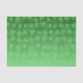St. Patrick's Day Green Kleeblatts ombre pattern Seidenpapier (Vorderseite)
