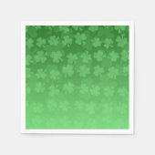 St. Patrick's Day Green Kleeblatts ombre pattern Serviette (Vorderseite)