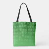 St. Patrick's Day Green Kleeblatts ombre pattern Tasche (Rückseite)