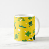 St Patrick's Day Green Kleeblatts Shenanigans Kaffeetasse (VorderseiteRechts)