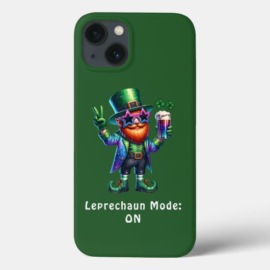 St. Patrick's Day Green Leprechaun, lustiger Text Case-Mate iPhone Hülle (Rückseite)