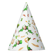 St. Patrick's Day Green Leprechaun Muster irisch Partyhütchen (Rückseite)