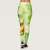 St Patrick's Day Green Leprechaun Personalize Name Leggings (Rückseite)