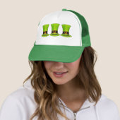 St. Patrick's Day Green Leprechaun Tophat Truckerkappe (Beispiel)