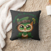 St. Patrick's Day Green Owl Kissen (Decke)
