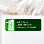 St. Patrick's Day Green Party Beer Address Labels (Insitu)