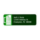 St. Patrick's Day Green Party Beer Address Labels (Vorne)