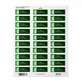 St. Patrick's Day Green Party Beer Address Labels (Vorne)