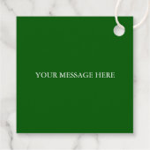 St. Patrick's Day Green Rainbow & Pot of God Geschenkanhänger (Rückseite)