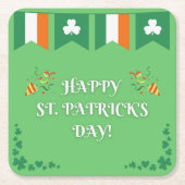 St. Patricks Day Green Rechteckiger Pappuntersetzer (Vorderseite)