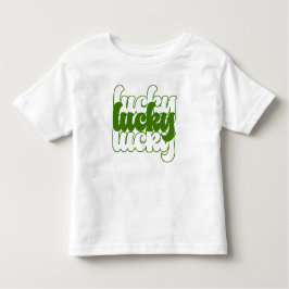 St Patrick's Day Green Retro 70 Kleinkind T-shirt