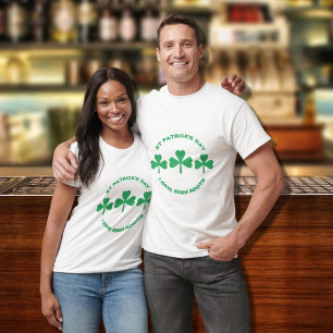 St Patricks Day Green Roots Kleeblatt T-Shirt