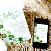 St. Patricks Day Green Shamrock Bridal Shower Einladung