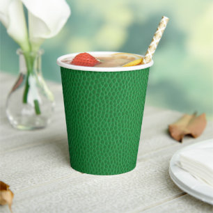 St Patrick's Day Green Skin Texture Paper Cups Pappbecher