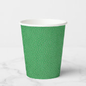 St Patrick's Day Green Skin Texture Paper Cups Pappbecher (Rückseite)