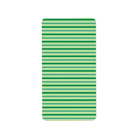 St. Patrick's Day Green Stripes Pattern-54608 Adressaufkleber (Vorne)
