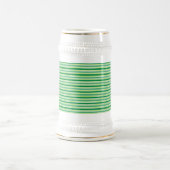 St. Patrick's Day Green Stripes Pattern-54608 Bierglas (Mittel)