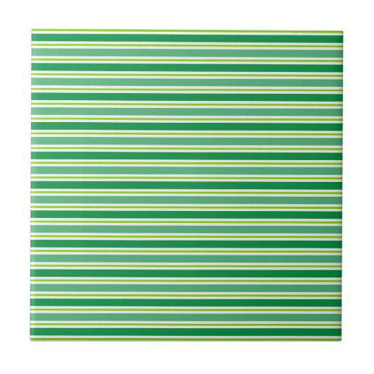St. Patrick's Day Green Stripes Pattern-54608 Fliese (Vorderseite)