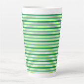 St. Patrick's Day Green Stripes Pattern-54608 Milchtasse (Vorderseite)