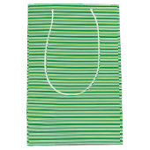 St. Patrick's Day Green Stripes Pattern-54608 Mittlere Geschenktüte (Vorderseite)