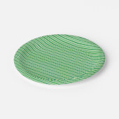 St. Patrick's Day Green Stripes Pattern-54608 Pappteller (Schrägansicht)