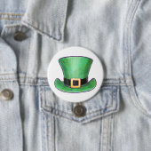 St Patrick's Day Green Top Hat Button (Beispiel)