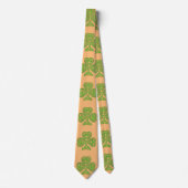 St. Patrick's Day Green Trinity Knot Kleeblatt Kra Krawatte (Vorderseite)