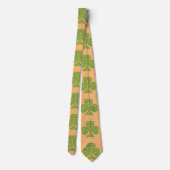 St. Patrick's Day Green Trinity Knot Kleeblatt Kra Krawatte (Rückseite)