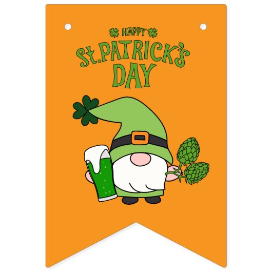 St. Patrick's Day Green und Orange Banner (Zweite Fahne)