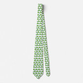 St Patricks Day Green Vierblättriges Kleeblatt Krawatte (Vorderseite)