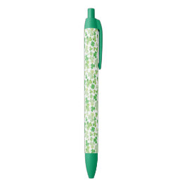 St Patricks Day Green Watercolor Kleeblatt Muster Kugelschreiber