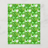 St. Patrick's Day Green Wedding Menu (Rückseite)