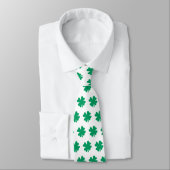 St Patrick's Day Green White Kleeblatt Geschenk Ge Krawatte (Gebunden)