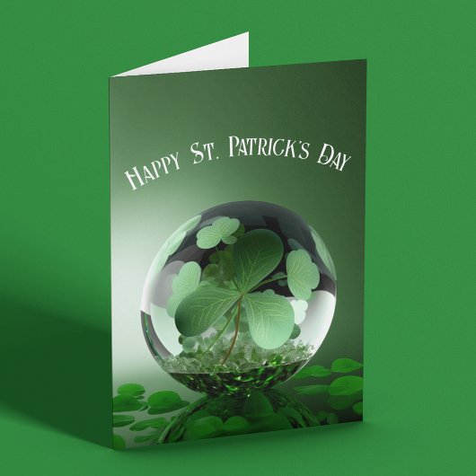 St. Patrick's Day Green World Karte