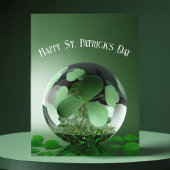 St. Patrick's Day Green World Postkarte