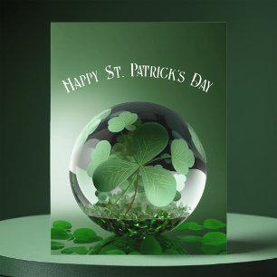 St. Patrick's Day Green World Postkarte