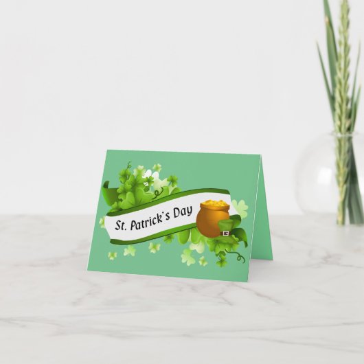 St.Patrick's Day Greetings Karte (Vorderseite)