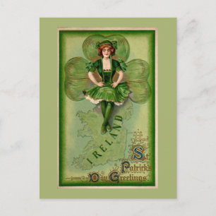 St Patricks Day Greetings Postkarte
