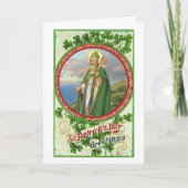 St. Patrick's Day Greetings Religious Karte (Vorderseite)