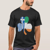 St. Patrick's Day Griechische Flagge Irland Griech T-Shirt (Vorderseite)