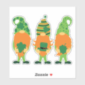 St. Patrick's Day Grnomes-0000 Aufkleber (Blatt)