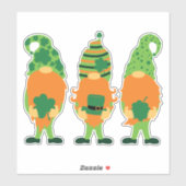 St. Patrick's Day Grnomes-0000 Aufkleber (Blatt)