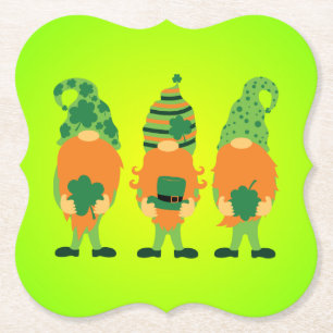 St. Patrick's Day Grnomes-59065 Untersetzer