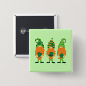 St. Patrick's Day Grnomes Button (Vorne & Hinten)