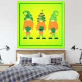 St. Patrick's Day Grnomes Leinwanddruck (Insitu (Schlafzimmer))