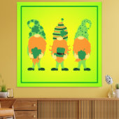 St. Patrick's Day Grnomes Leinwanddruck (Insitu (Wohnzimmer))