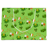 St. Patrick's Day Große Geschenktüte (Vorderseite)