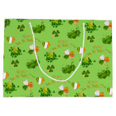 St. Patrick's Day Große Geschenktüte (Rückseite)