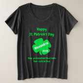 St. Patrick's Day Große Größe T-Shirt (Design vorne)